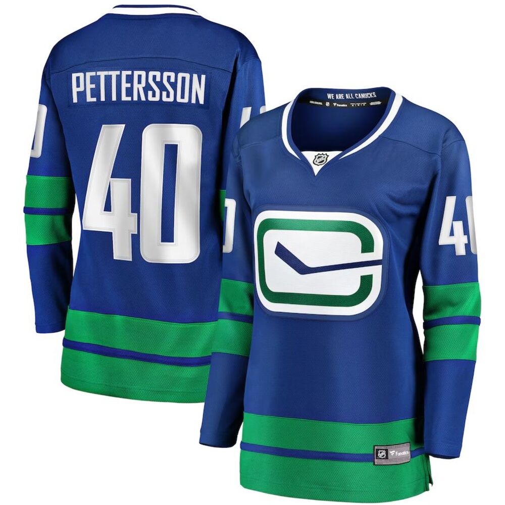 Elias Pettersson Vancouver Canucks Hockey Fanatics Women's Breakaway Jersey XS